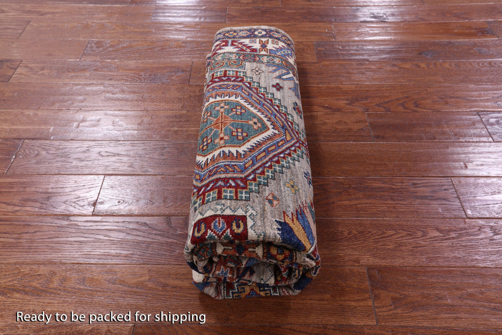 5' 6" X 8' 0" Super Kazak Handmade Rug - Q12347