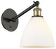 Innovations 317-1W-BAB-GBD-751-LED 1-Light Sconce, Black Antique Brass