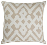 Surya Large Zig Zag White Pillow Cover 20"H X 20"W