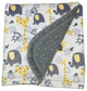 Baby Jade Elephant and Friends Minky Blanket
