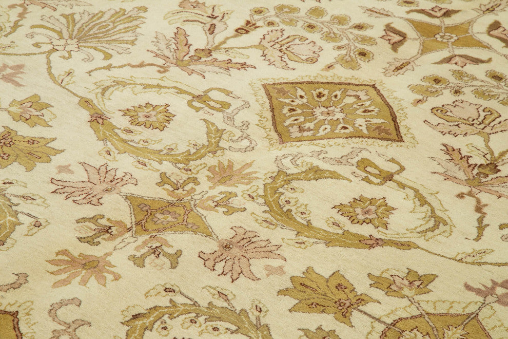 Rug N Carpet - Hand-Knotted Oriental 8' 9" x 11' 11" Pastel Oushak Area Rug