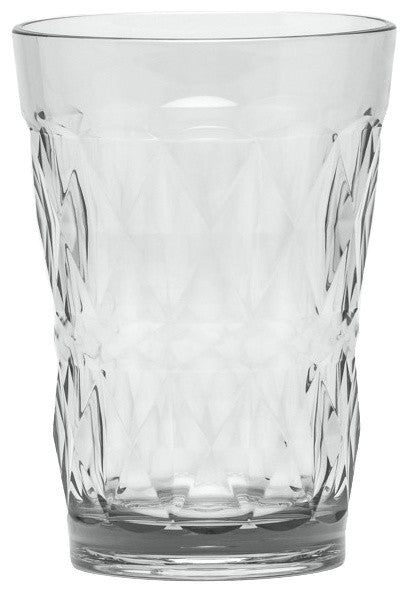 Brielle Light Gray Acrylic Tumbler Glasses, Set of 6