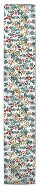 Watercolor Holly Table Runner, 16"x90"
