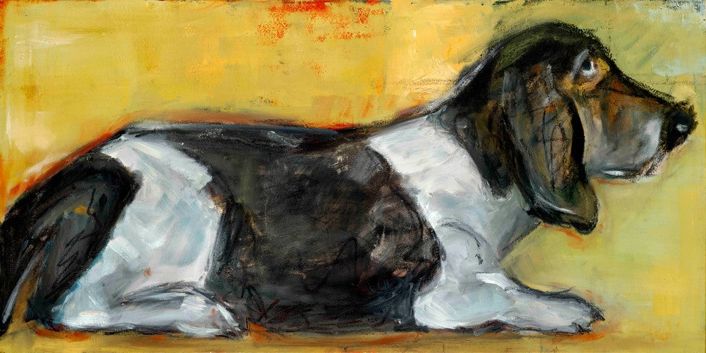 "Hush Puppy" Painting Print on Canvas by Tori Campisi