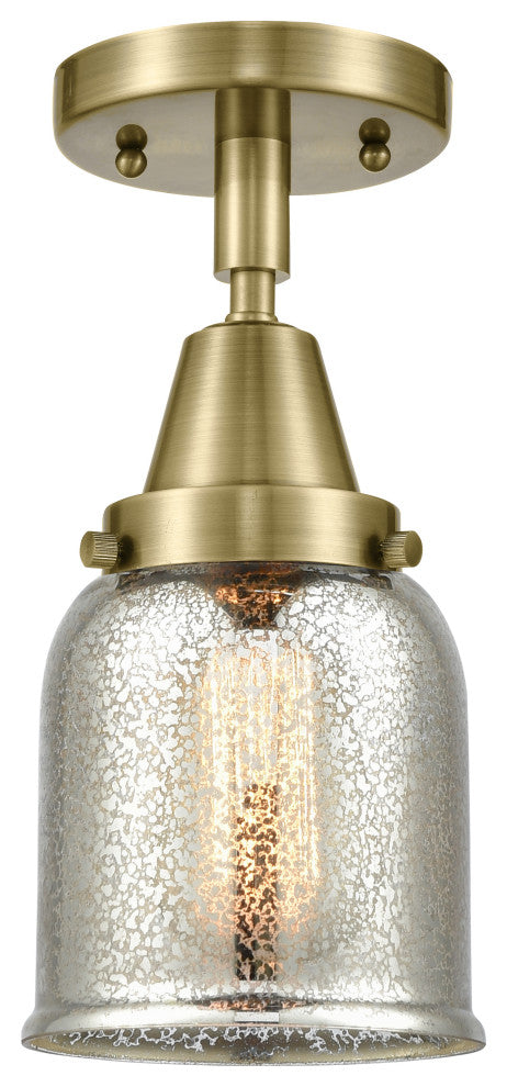 Innovations Lighting 447-1C-AB-G58-LED Small Bell 1 Light 5" Flush Mount