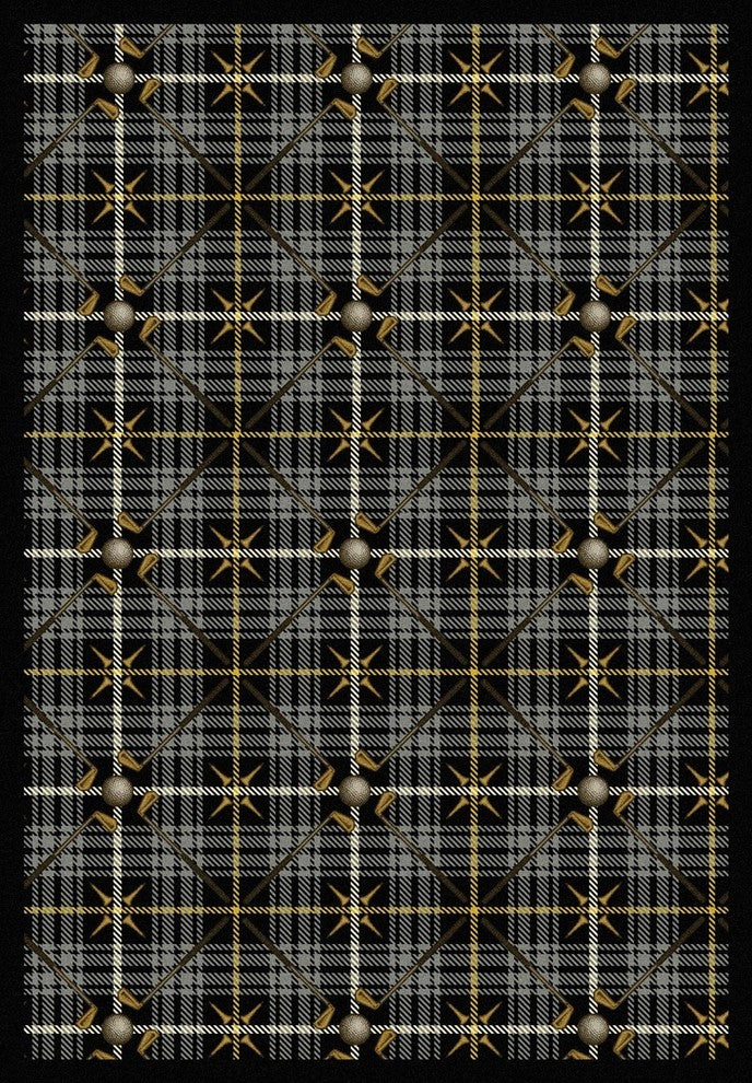 Games People Play Rug, Saint Andrews, 5'4"x7'8", Flannel Gray