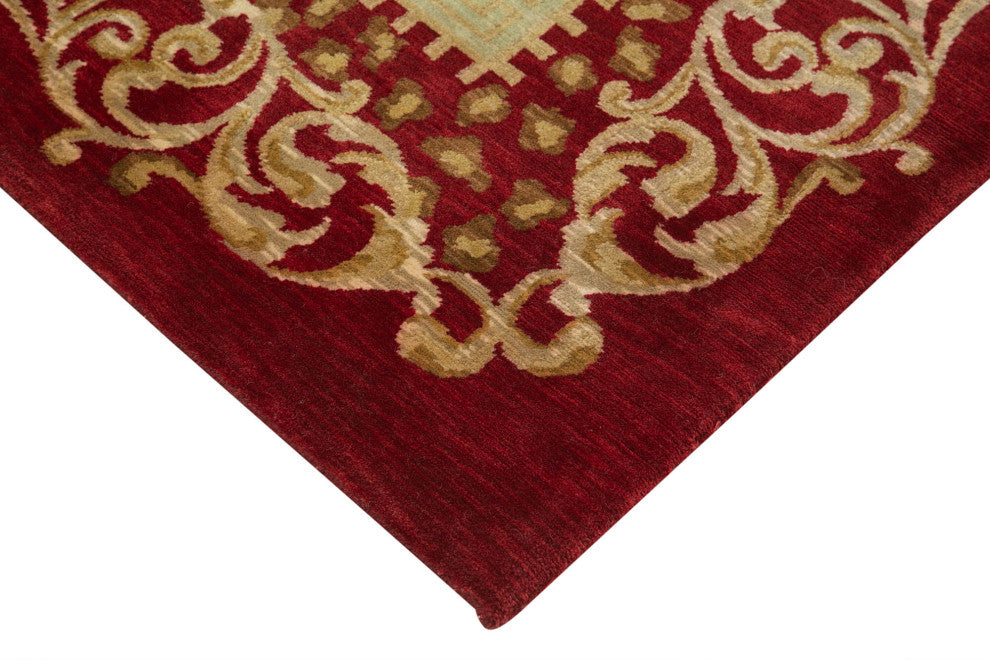 Rug N Carpet - Handmade Oriental 8' 2" x 10' 4" Pastel Oushak Area Rug