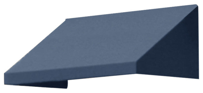 Awntech 3' New Yorker Acrylic Fabric Fixed Awning Dusty Blue