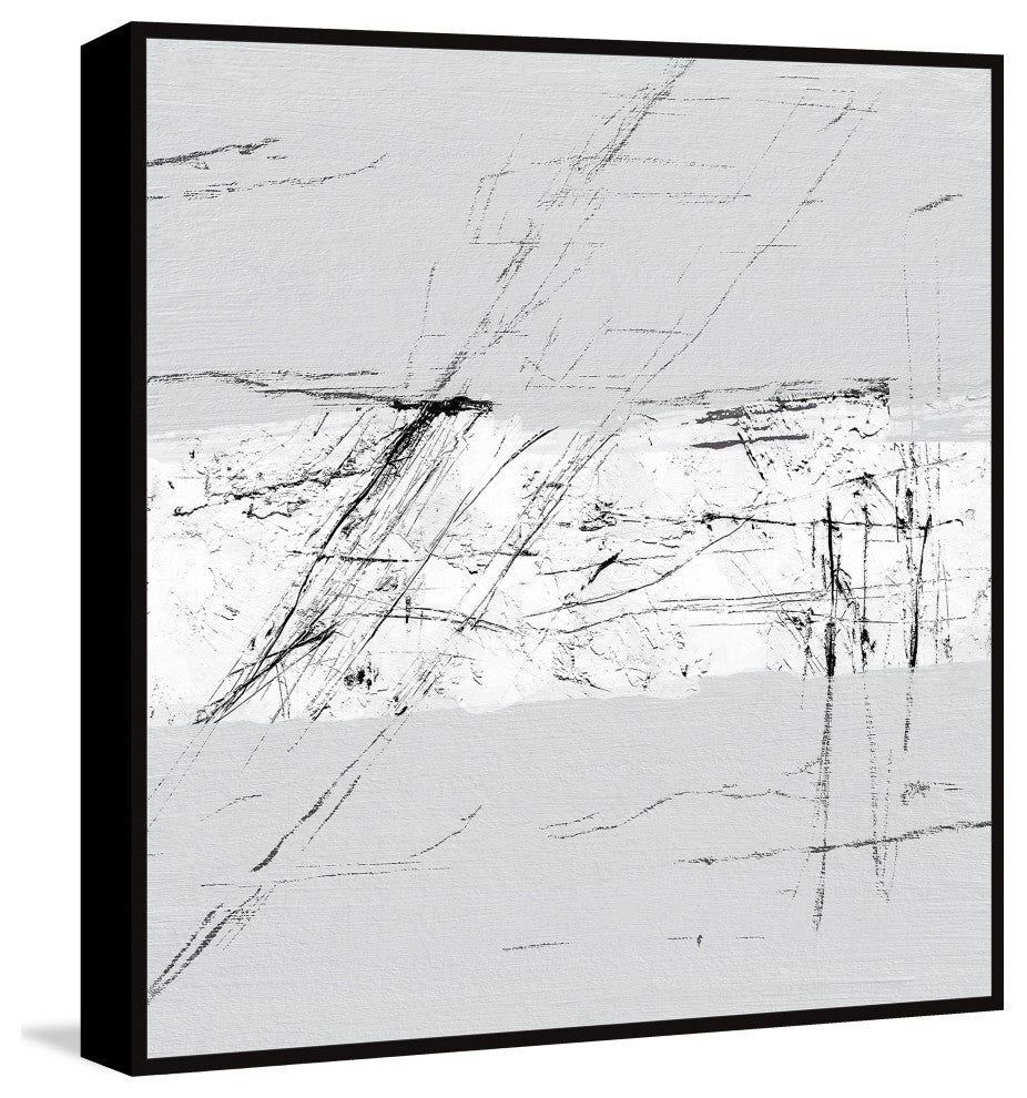"Bedrock Exposures" Floater Framed Painting Print on Canvas, 32x32
