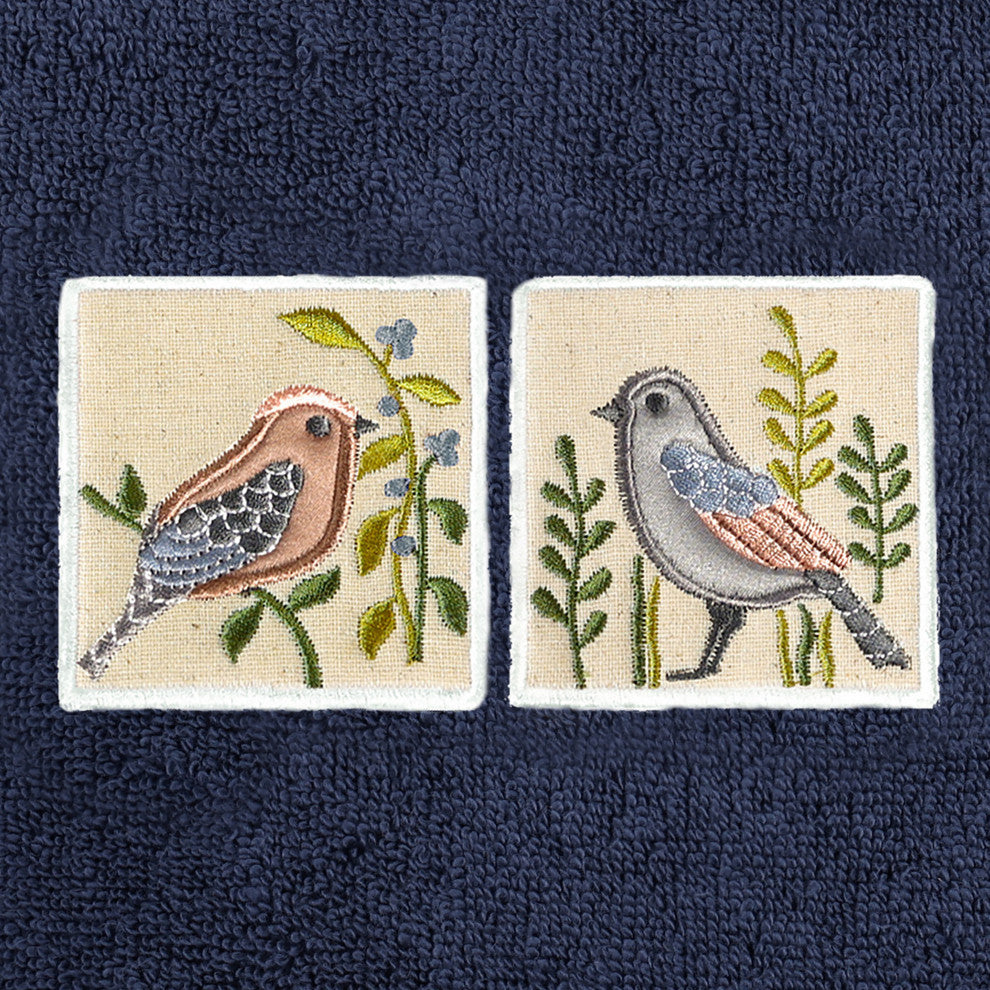 Linum Home Textiles 100% Turkish Cotton BELINDA 2PC Embellished Hand Towel Set