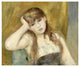 "Young Blond Girl" Digital Paper Print by Pierre-Auguste Renoir, 32"x27"
