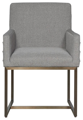 Cooper Modern Bronze Metal Leg Upholstered Arm Chair