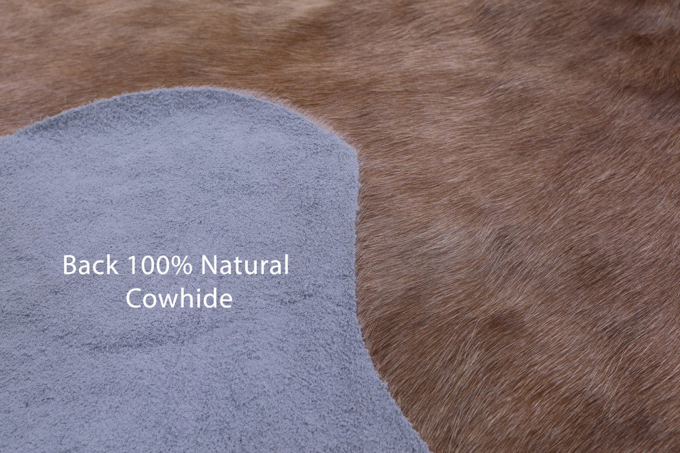 Natural Cowhide Rug 6' 6" X 5' 7" C1895