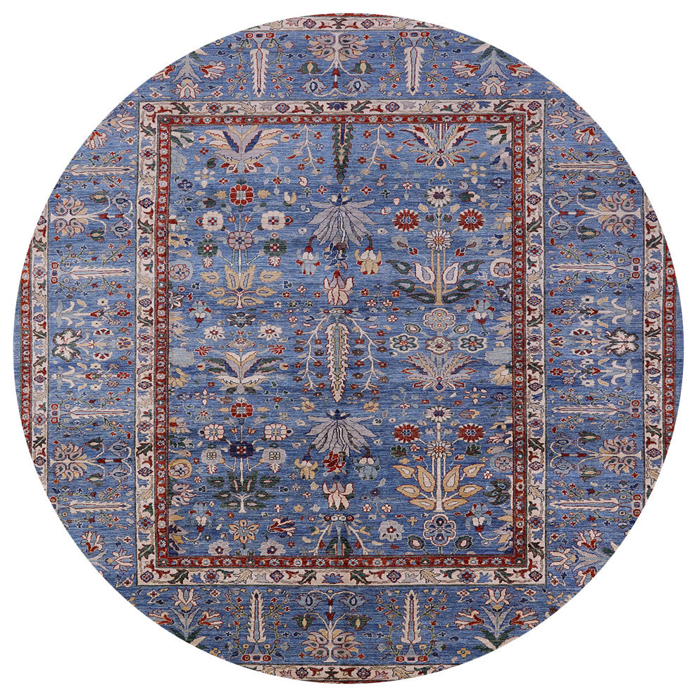 Ahgly Company Indoor Round Mid-Century Modern Area Rugs, 7' Round