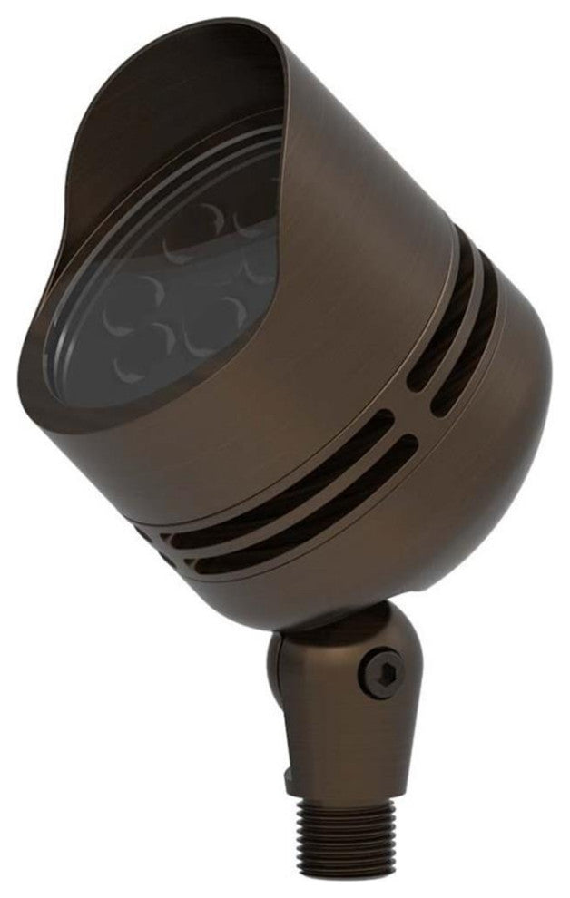 Elitco Lighting Aera 6" x 2.6" Metal Landscape LED Spot Light in Antique Brass