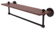 South Beach 22" Solid Wood Shelf with Towel Bar, Antique Bronze