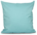 Solid Decorative Pillow, Aqua, 20"x20"