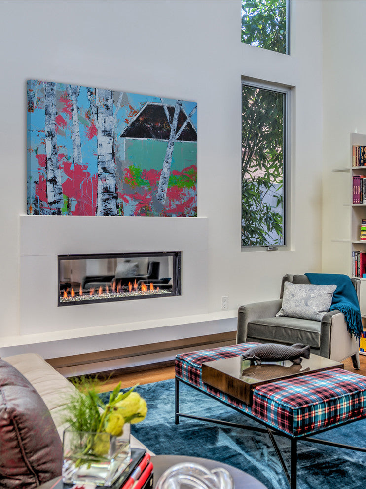 "Deep in the Forest" Painting Print on Wrapped Canvas, 60"x40"