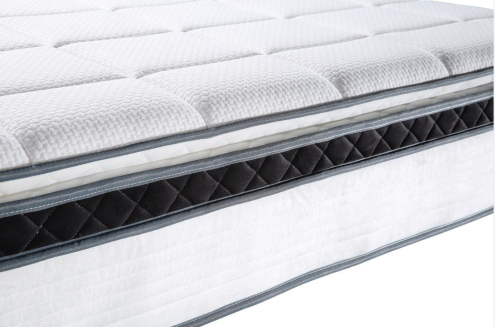 Breathable 14"? Medium Euro Top Gel Memory Foam Hybrid Mattress, King