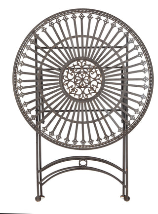 Safavieh Belen Bistro Set, One Table and Two Chairs Black Rust