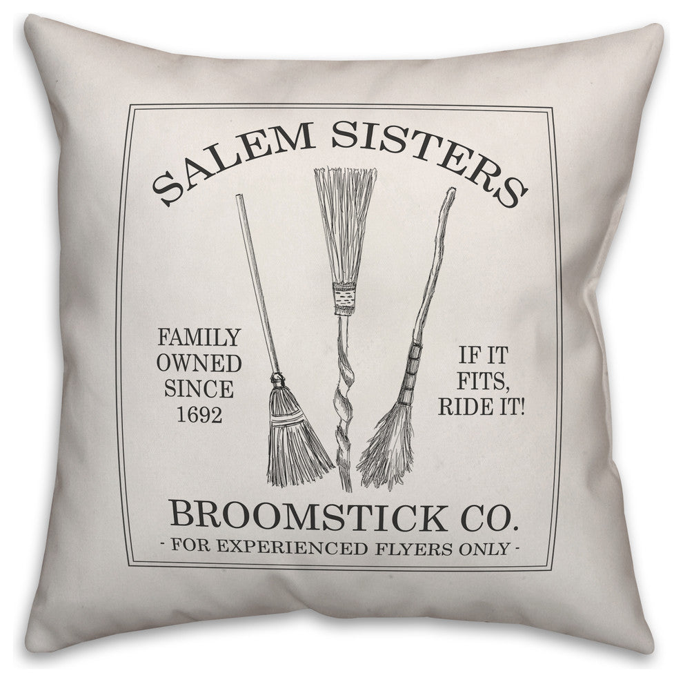 Salem Sisters 16"x16" Throw Pillow