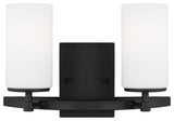 Generation Lighting 4424602EN3 Alturas 2 Light 14"W LED Vanity - Midnight Black