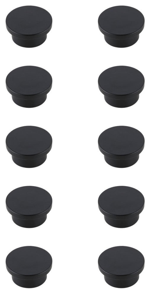 KB2009-MB-10PK Trovon 1.6" Oversize Round Knob, Set of 10, Matte Black