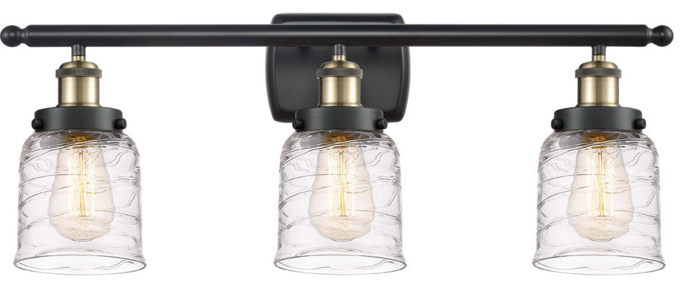 Innovations 916-3W-BAB-G513 3-Light Bath Vanity Light, Black Antique Brass