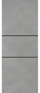 Slab Barn Door Panel 28 x 84 | Planum 0014 Concrete with  | Sturdy Finished