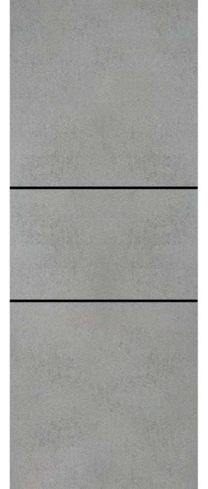 Slab Barn Door Panel 28 x 84 | Planum 0014 Concrete with  | Sturdy Finished