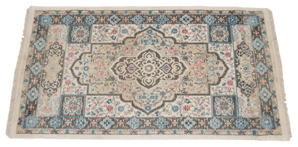 Machine Made Polyester Durable Indoor Outdoor Washable Oriental Pattern Footmat