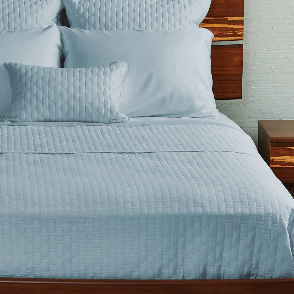BedVoyage Luxury 100% Rayon Viscose Bamboo Quilted Coverlet