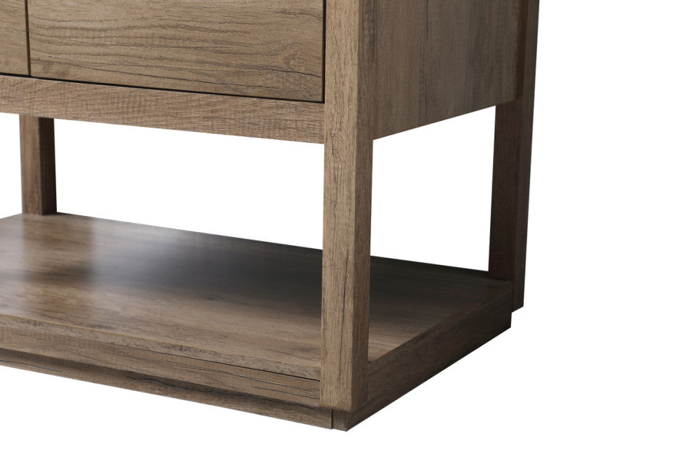 Louie 36" SIngle Bathroom Vanity, Natural Oak