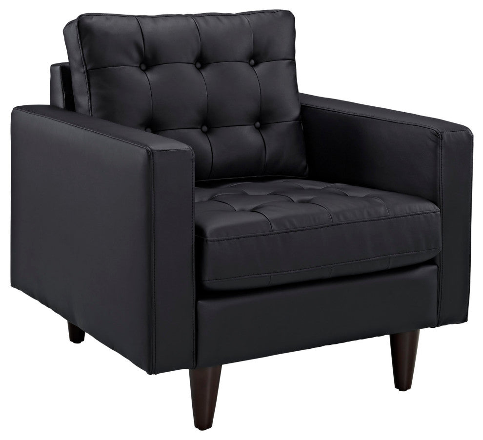 Black Empress Sofa and Armchairs Set of 3