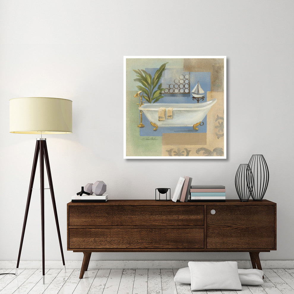 "Coastal Bathtub I" Digital Paper Print by Silvia Vassileva, 42"x42"