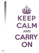 "Keep Calm and Carry On - Texture VI" Artwork, 20"x24"