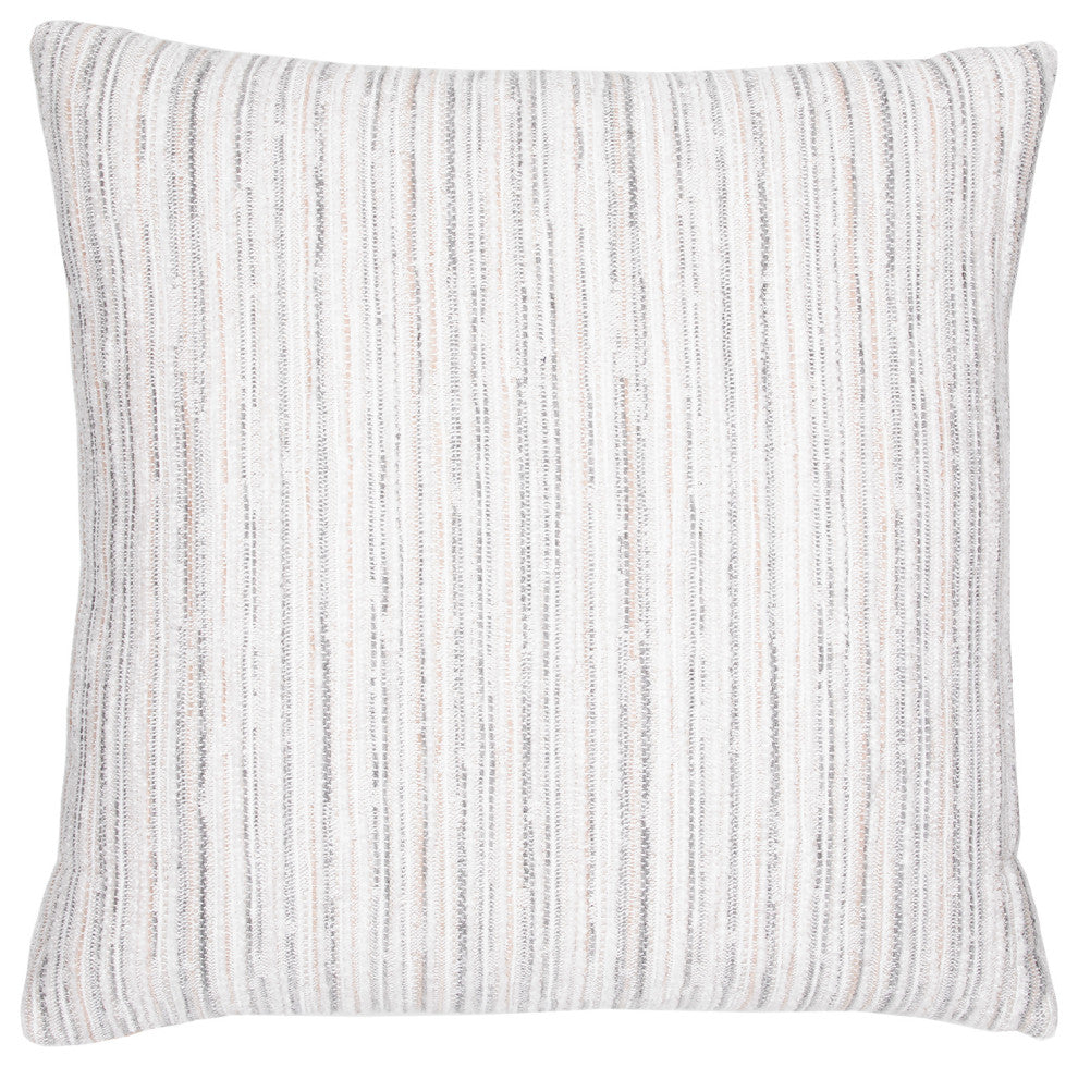 Luxe Stripe Pebble Indoor/Outdoor Performance Pillow, 20"x20"