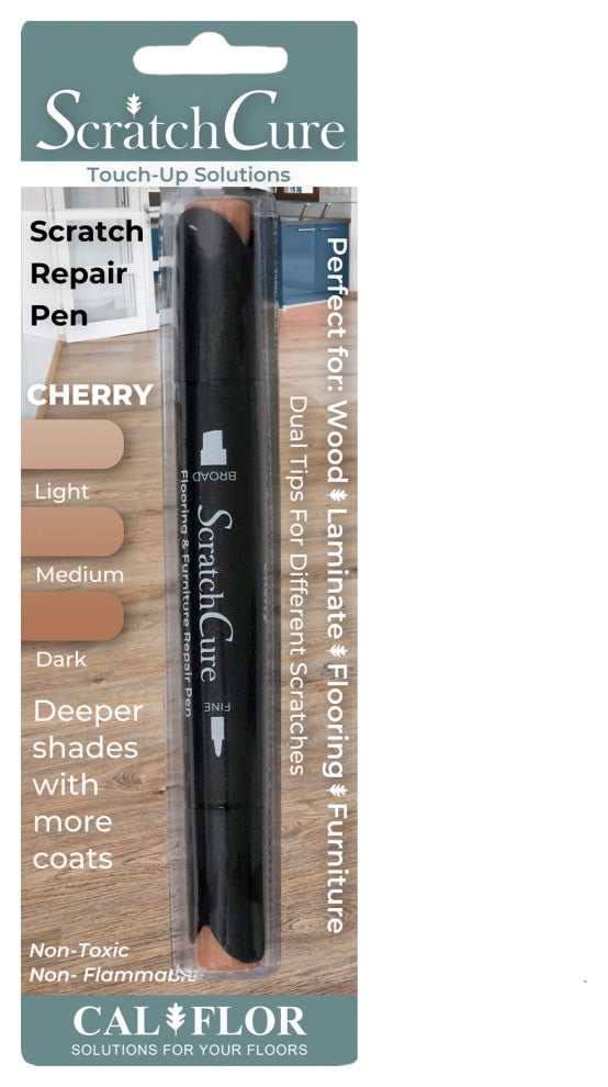 CalFlor ScratchCure Wood and Laminate Scratch Repair Pen, Cherry, 1