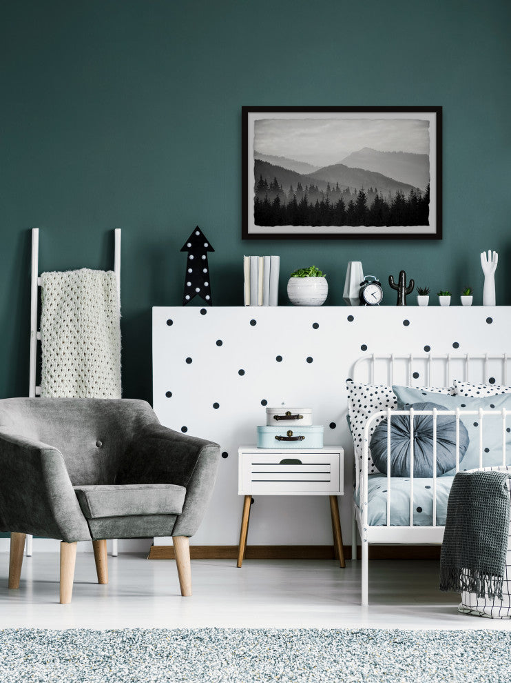 "Pinetree Forest" Framed Painting Print, 30x20