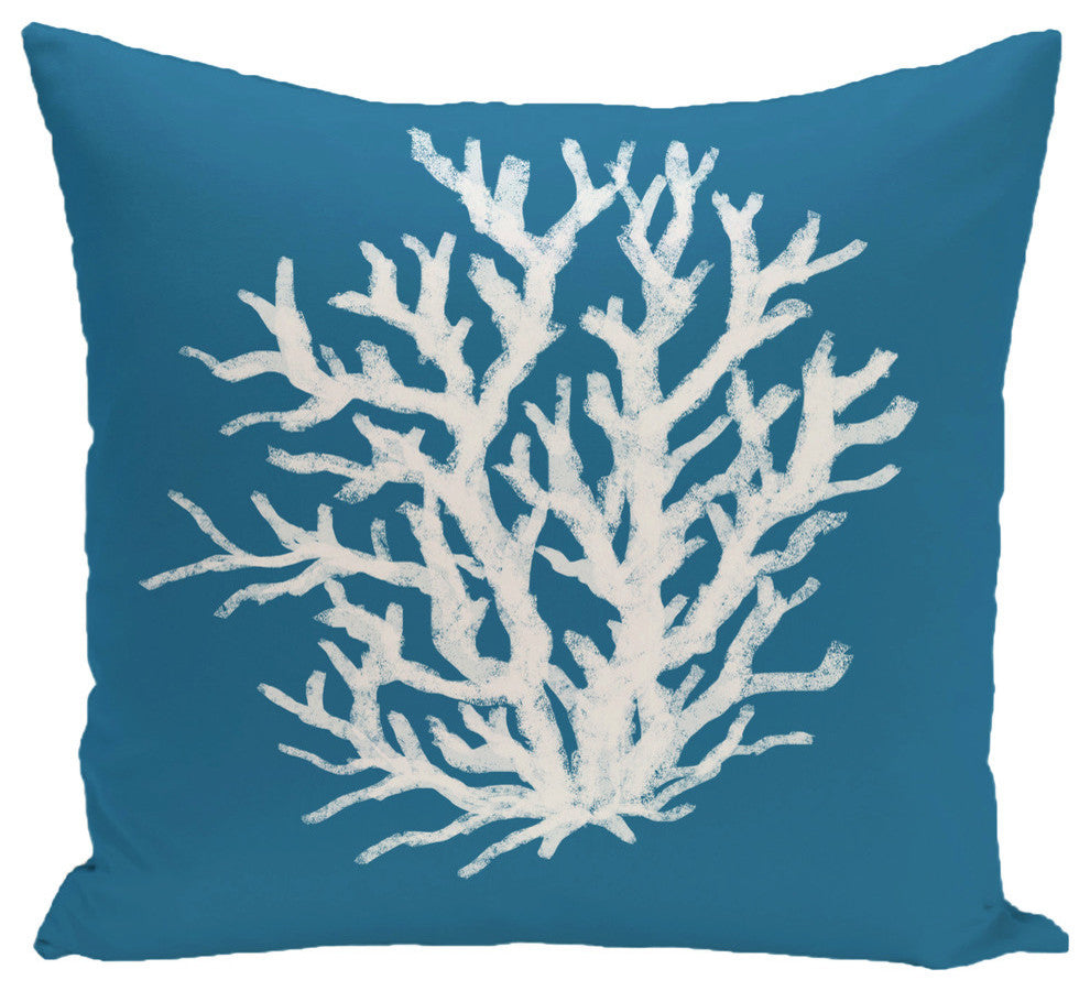Coral Reef Geometric Print Pillow, Paisley, 26"x26"