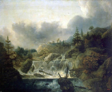 Allaert Van Everdingen Scandinavian Landscape Premium Canvas Print
