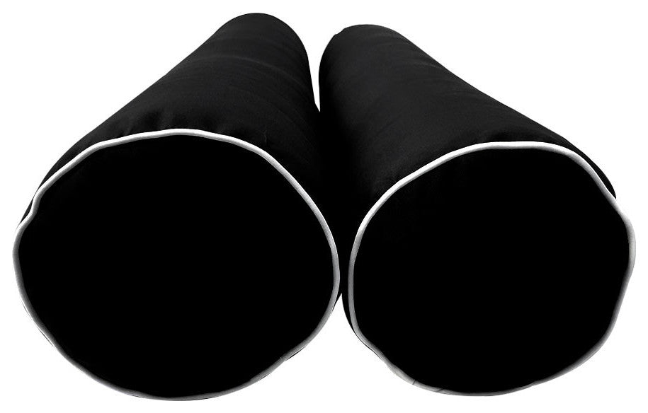 Style5 Twin Contrast Pipe Mattress Bolster Cushion Outdoor Slip cover ONLY AD109