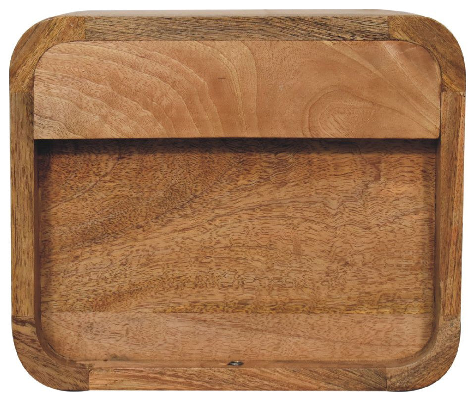 Mini Curve Oak-ish Floating Nightsand