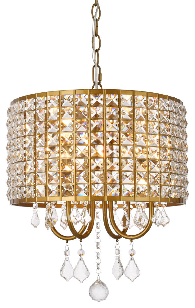 Elizabeth 14" Pendant, Brass