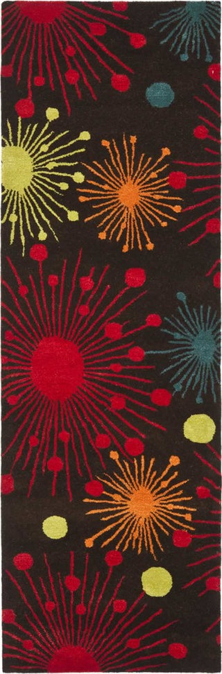 Safavieh Soho Soh747B Rug, Brown/Multi, 6'0"x6'0" Square