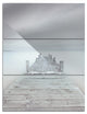 "Wooden Pier in Cloudy Mood" Photo Metal Wall Art, 3 Panels, 28"x36"