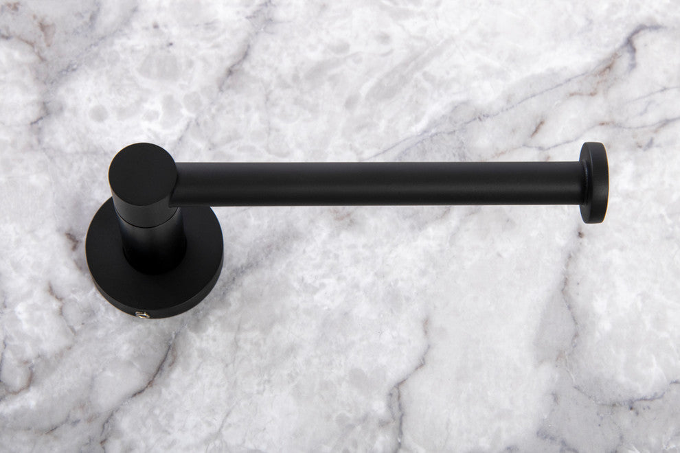 Italia Florence Series Matte Black Toilet Paper Holder