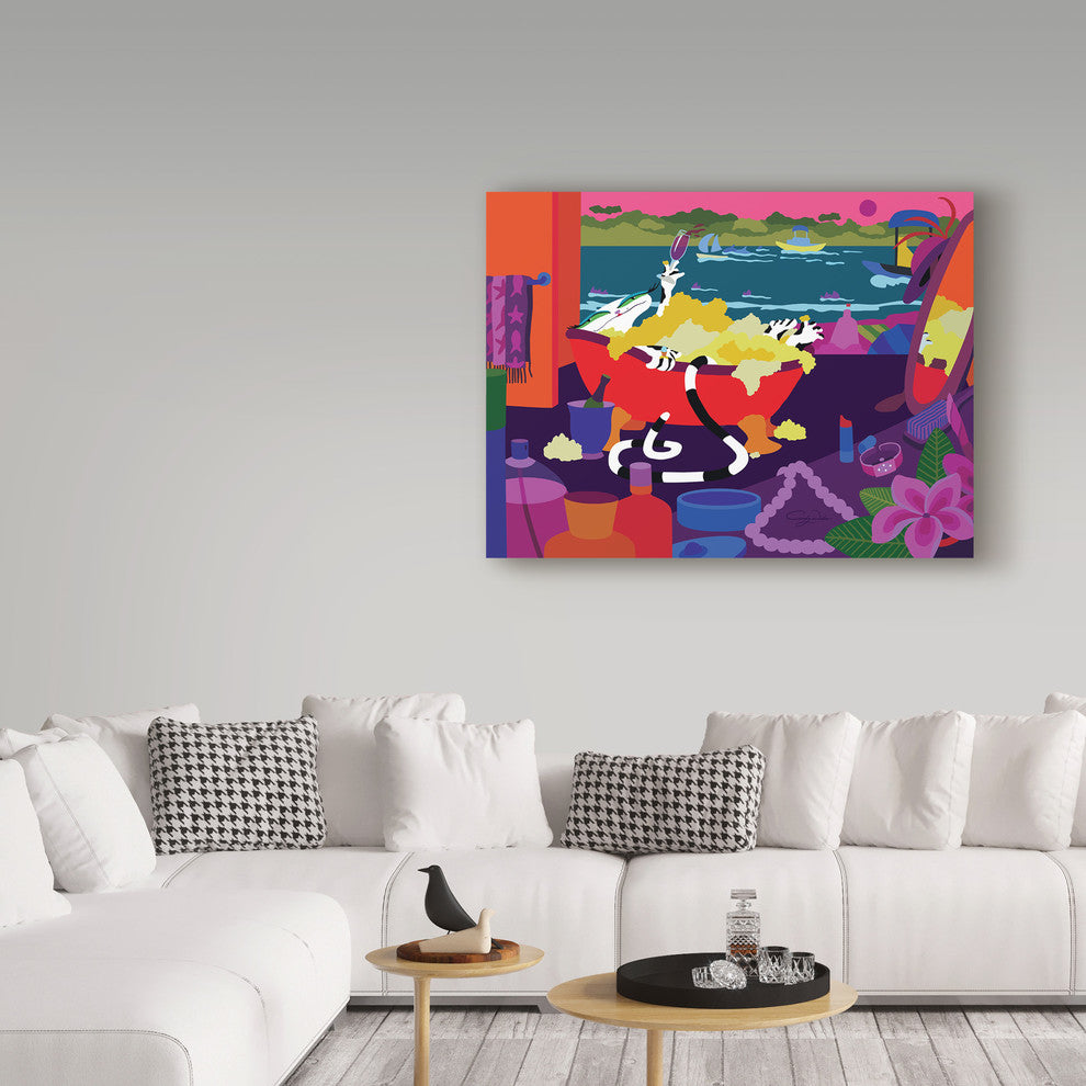 Cindy Wider ''Pamper Cat'' Canvas Art, 47"x35"
