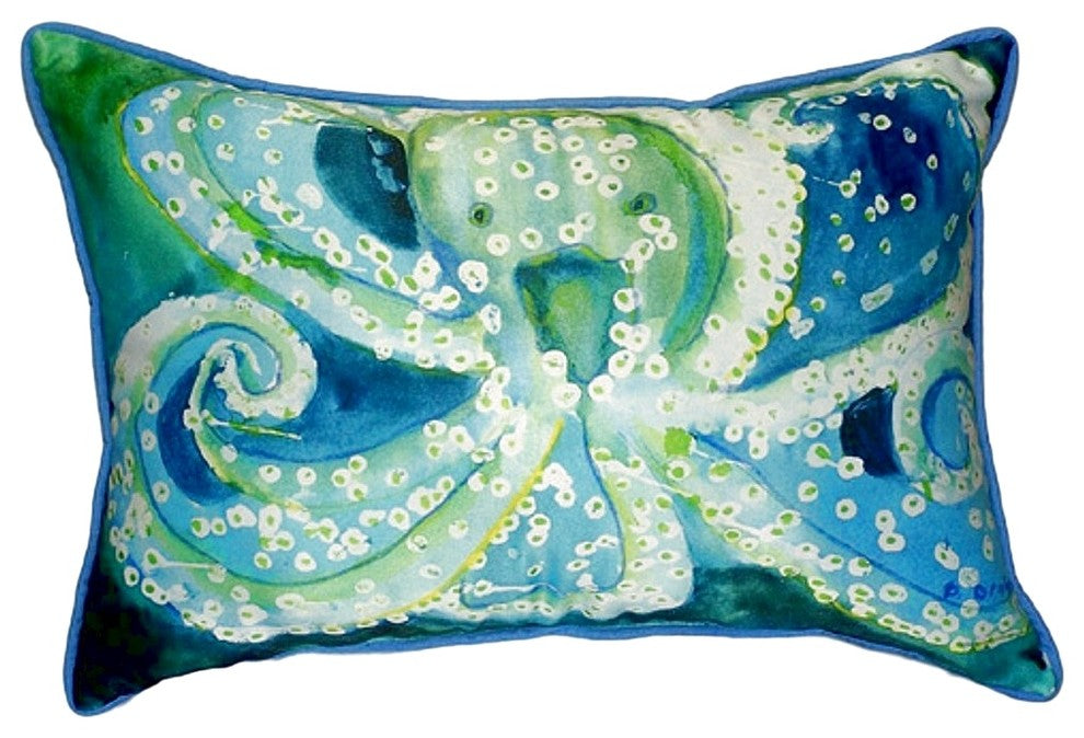 Octopus Small Indoor/Outdoor Pillow 11x14 - Set of Two