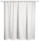Beige Chevron Stripes 71x74 Shower Curtain